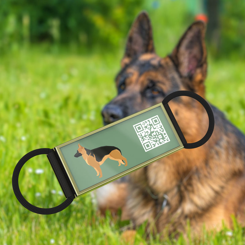 QR code pet tag Silent dog breeds tags-German Shepherd