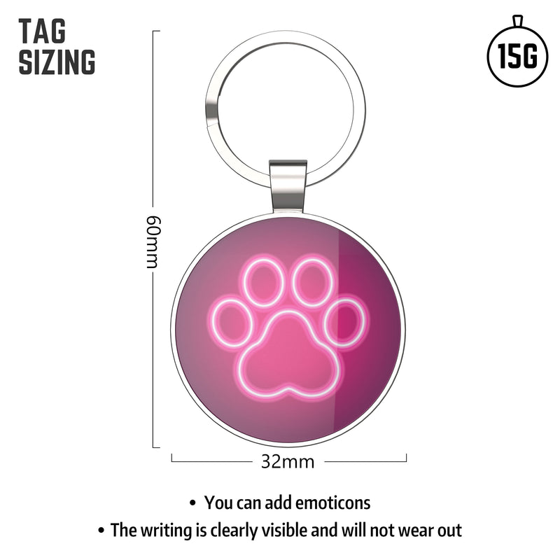 QR code pet tag Pet paws-NO.140612