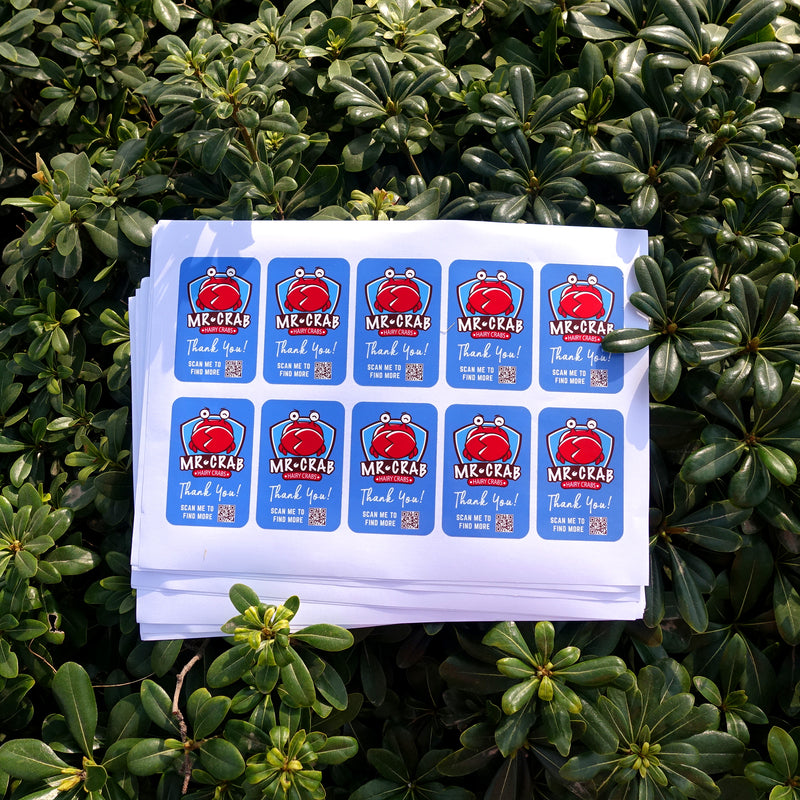 2 Inch Thank You Stickers Custom Qr Code for Supporting Small Business Share Your Social Media to More Customers 200 Pcs(01)