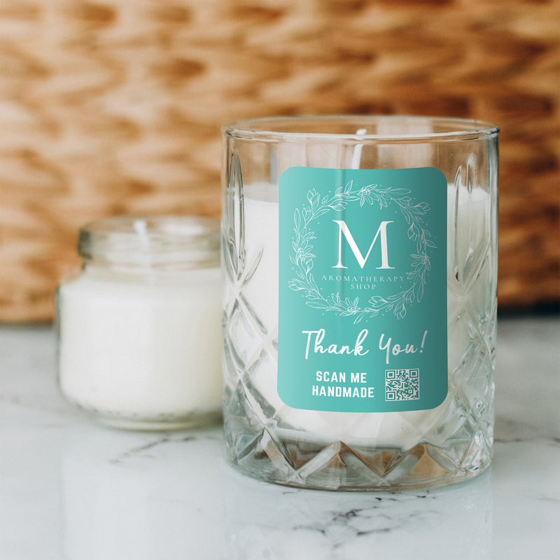 2 Inch Thank You Stickers Custom Qr Code for Supporting Small Business Share Your Social Media to More Customers 200 Pcs(01)