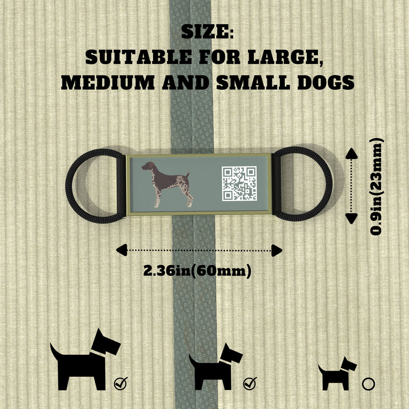 QR code pet tag Silent dog breeds tags-German Shorthaired Pointer