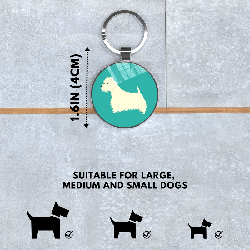 QR code pet tag Dog breeds tags-West Highland White Terrier