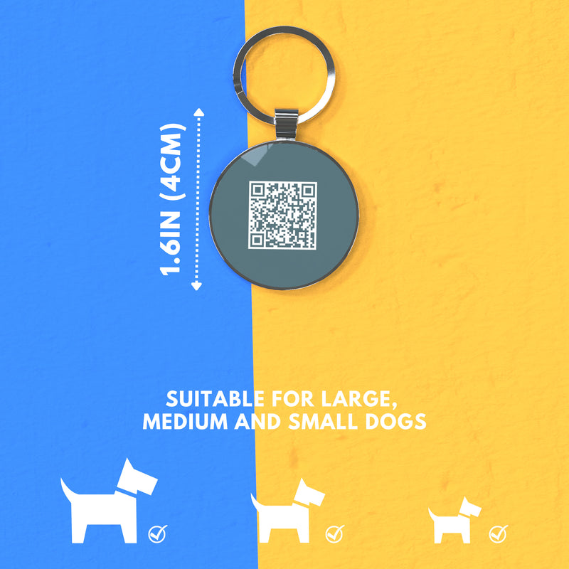 QR code pet tag Dog breeds tags-Schnauzer