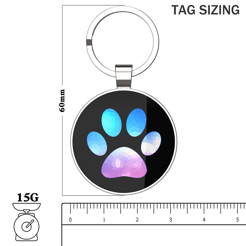 QR code pet tag Pet paws-NO.140604