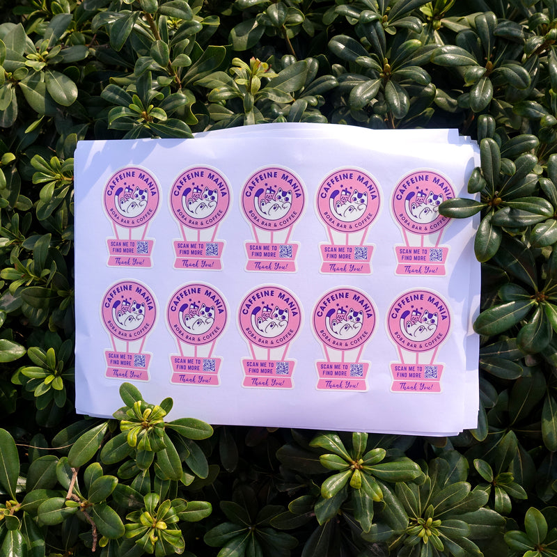 2 Inch Thank You Stickers Custom Qr Code for Supporting Small Business Share Your Social Media to More Customers 200 Pcs(02)