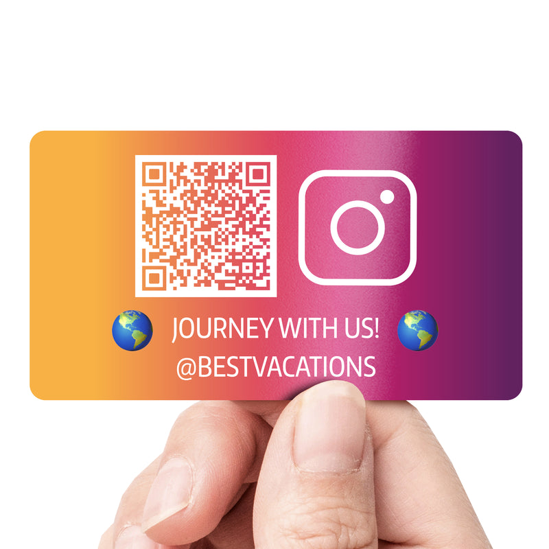 CUSTOM BUSINESS STICKERS-Instagram (25*50mm/1*2in) 50 Lables