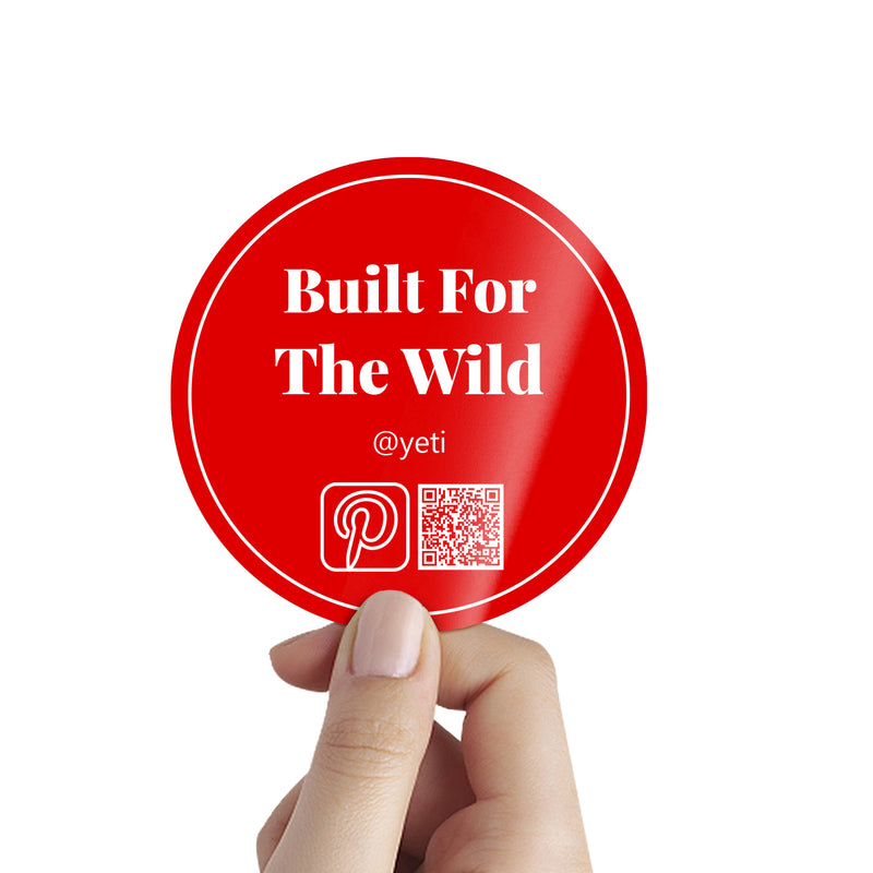 CUSTOM BUSINESS STICKERS-Pinterest (50mm/2in) 50 Lables
