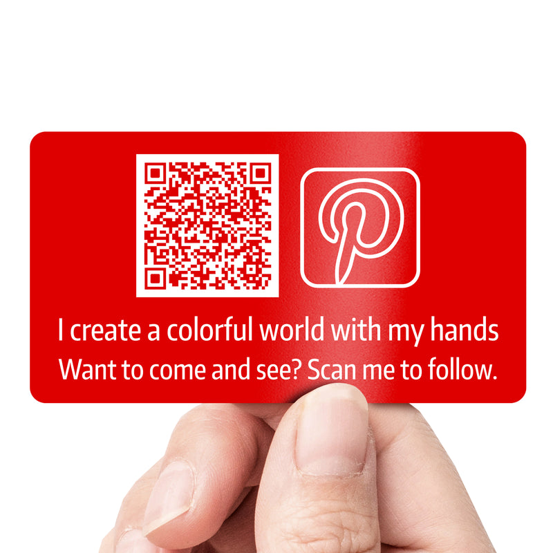 CUSTOM BUSINESS STICKERS-Pinterest (25*50mm/1*2in) 50 Lables